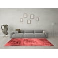 thumbnail image 3 of Ahgly Company Indoor Round Oriental Red Industrial Area Rugs, 7' Round, 3 of 4