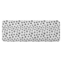 Black and White Christmas Snowflake Pattern Kitchen Rug Mat,Kitchen Runner Rugs Non Skid Washable,Decorative Kitchen Floor Mats for Kitchen,Sink,Laundry,17"x47.2"