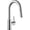 Brushed Nickel, variant on Black Bar Sink Faucet, cUPC Certified Hoses No Lead, Modern Single Handle High Arc Pull Down Sprayer Kitchen Faucets, 2 Modes Stainless Steel Utility Prep Faucet for RV Camper Outdoor