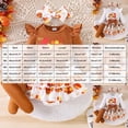 thumbnail image 3 of Quealent Baby Girl My First Thanksgiving Outfit Turkey Romper Ruffle Layered Shorts Headband Socks Cute Fall Clothes (Coffee, 0-3 Months), 3 of 9