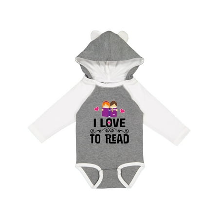 

Inktastic I Love to Read Gift Baby Girl Long Sleeve Bodysuit