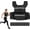‎Black, variant on Adjustable Weighted Vest for Rucking & Running, 25lbs/35lbs/45lbs Weight Vest for Men Women with Reflective Strips, Storage Pocket for Strength Training, Walking, Workouts
