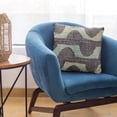 thumbnail image 6 of Plutus Brands Blue Plutus Shores Stripe Luxury Throw Pillow 24 in x 24in, Double Sided 24" x 24", 6 of 9