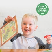 Tiger Tribe: Magic Water Painting World - Dinosaurs - 4 Reusable Cards, Scene Reveal, Mess-Free Water Coloring, Seek & Find Activities, Kids Ages 1+