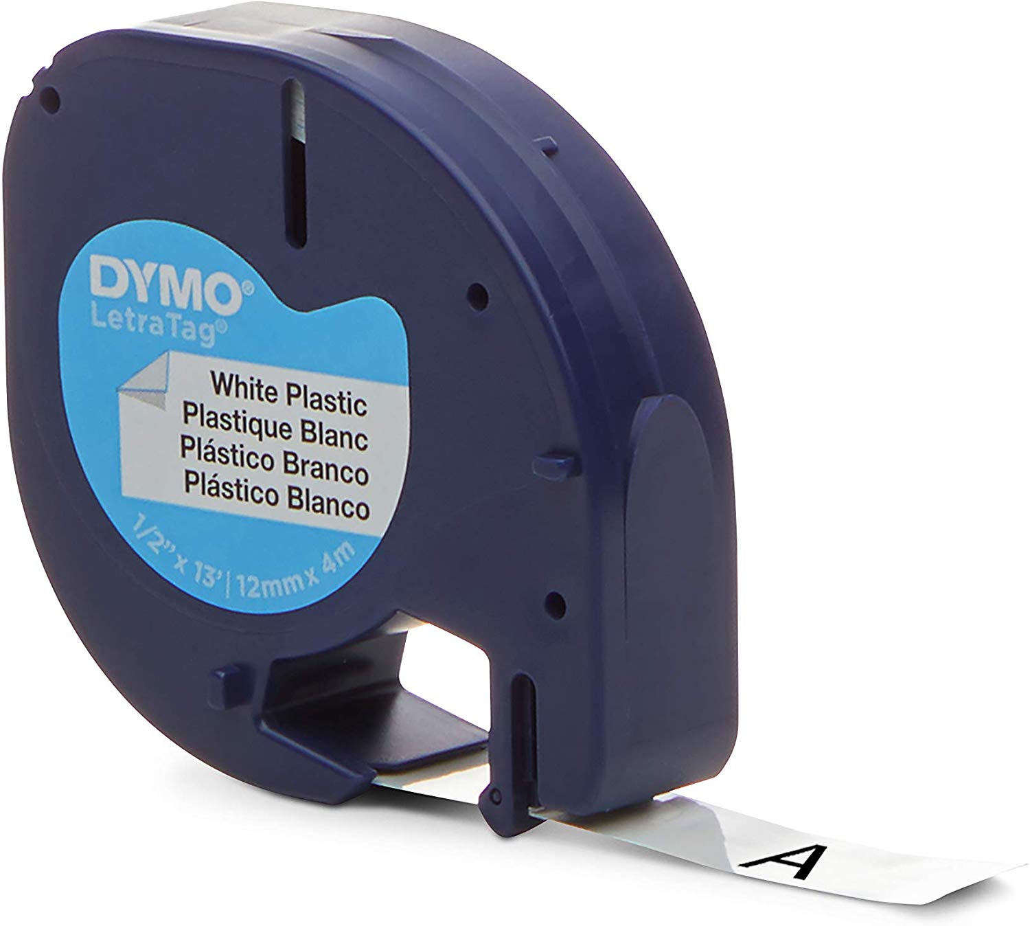 DYMO 91331, LetraTag Plastic Label Tape Cassette, 1/2" x 13 ft., White, 1 Each - image 3 of 14
