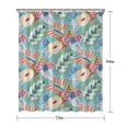 thumbnail image 5 of Green Pioneer Flower and Leaf Shower Curtain 72"x84" ,Bathroom Decorative Shower Curtains Set with 12 Hooks,Modern Waterproof Washable Shower Curtain, 5 of 6