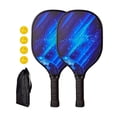 thumbnail image 1 of Juego de raquetas de Pickleball, raquetas de Pickleball con 2 raquetas, 4 raquetas de Pickleball, raquetas de Pickleball para niños, hombres, mujeres, Estilo I, 1 of 8