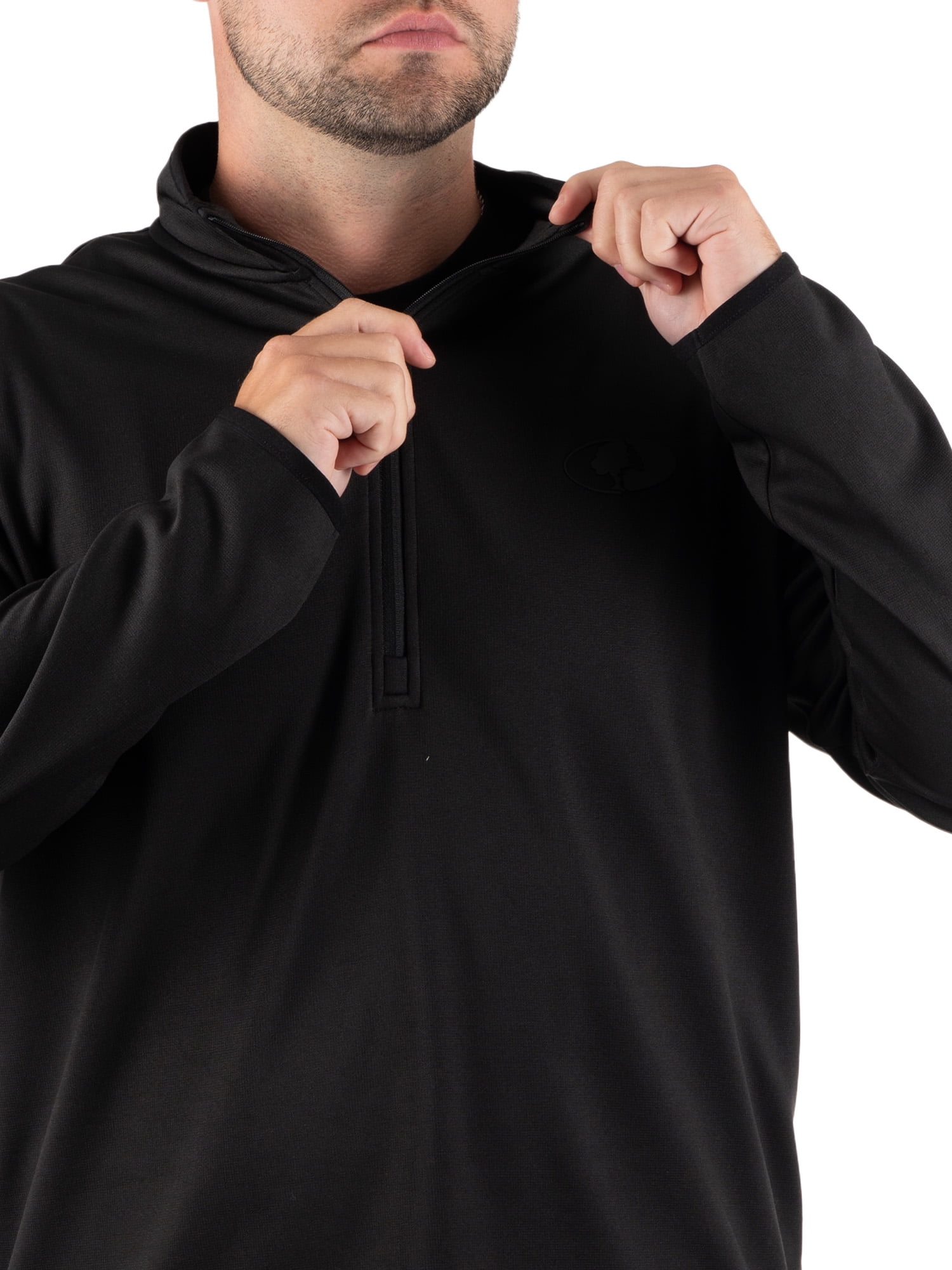 Mossy Oak Men's Fleece Quarter Zip Pullover Sweatshirt, Sizes S-2XL