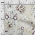 thumbnail image 1 of oneOone Georgette Viscose Tan Fabric Florals Craft Projects Decor Fabric Printed By The Yard 42 Inch Wide, 1 of 4