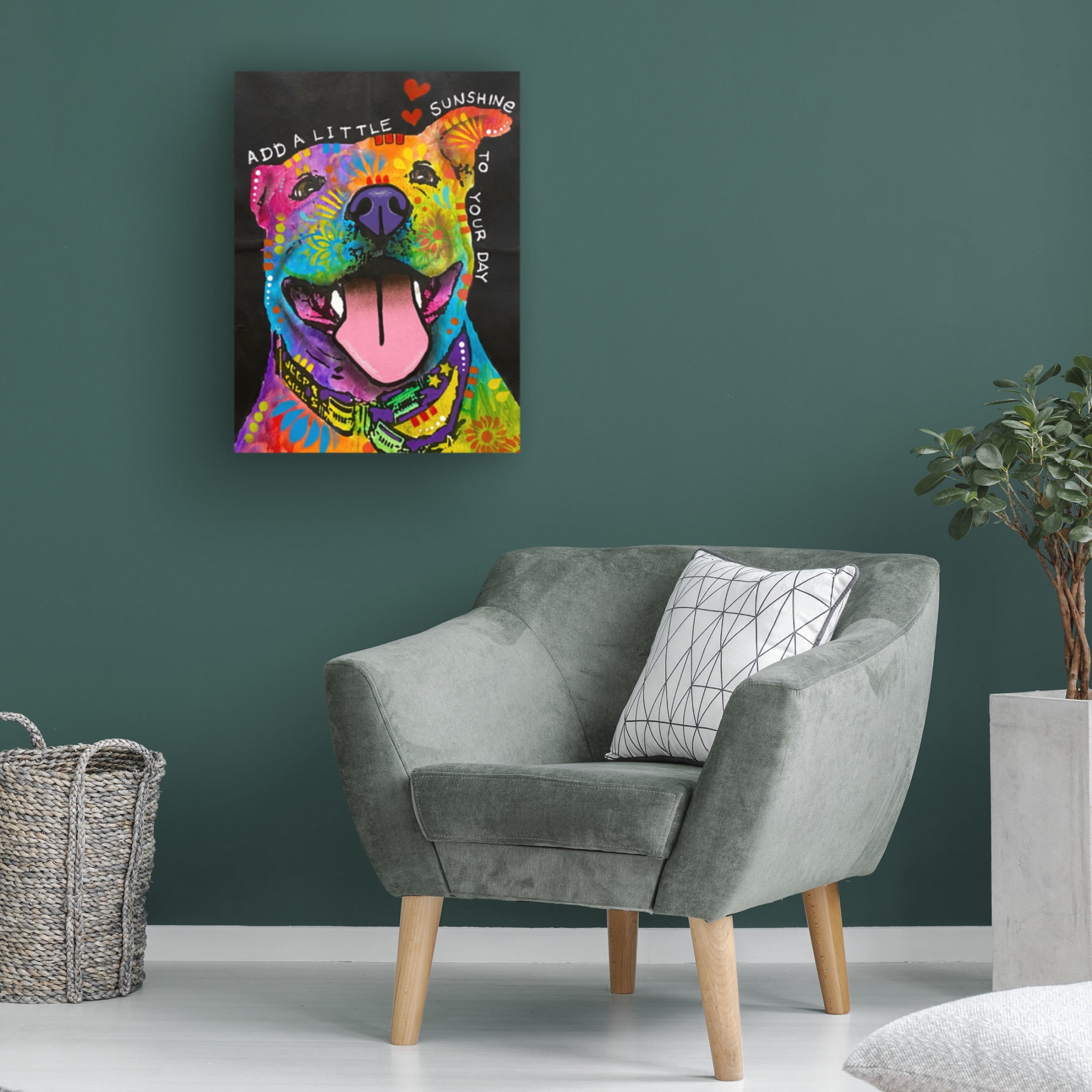 Canvas Wall Art - Dean Russo 'Add A Little Sunshine' Wall Art for Living Room, Bedroom, or Office Décor by Trademark Fine Art - 18 x 24 Inches