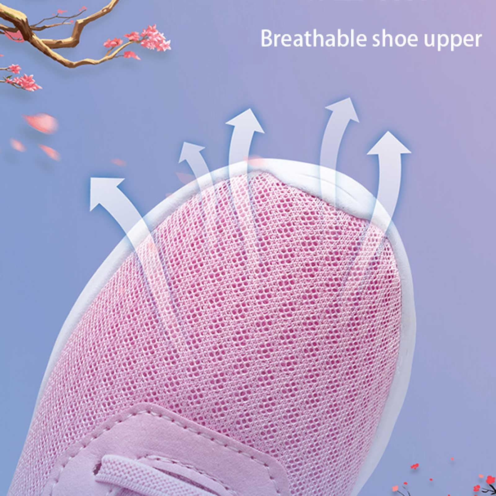 lnmuld Kids Sneakers Girls Sneakers Lightweight Breathable Mesh Running Shoes for Kids Comfortable Fashion Athletic Footwear Solid Color Design Girl Sneakers Size:8-9 Years