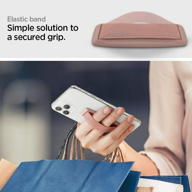 Spigen Flex Strap/Phone Grip/Holder Designed for All Phones and Tablets -  Rose Gold 