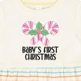 thumbnail image 4 of Inktastic Baby Girl First Christmas Candy Cane Girls Baby Dress, 4 of 5