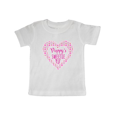 

Inktastic Poppy s Sweetie Pie with Pink Hearts Gift Baby Boy or Baby Girl T-Shirt