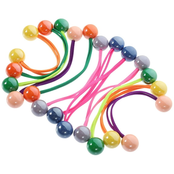 BESTYASH 12Pcs Vibrant Color Hair Balls Elastic Ponytail Holders Firm No Slip Hair Accessories