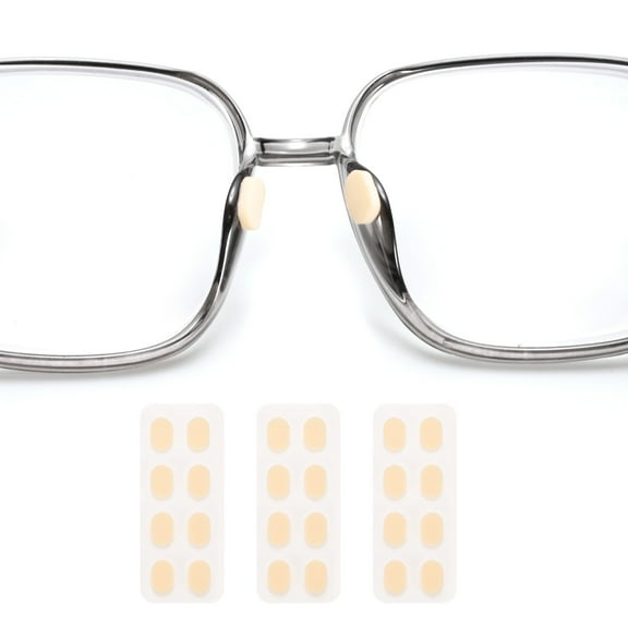 Uxcell 3 Pairs Glasses Nose Pads Foam Eyeglass Nose Pads Oval, 1mm, Skin Color