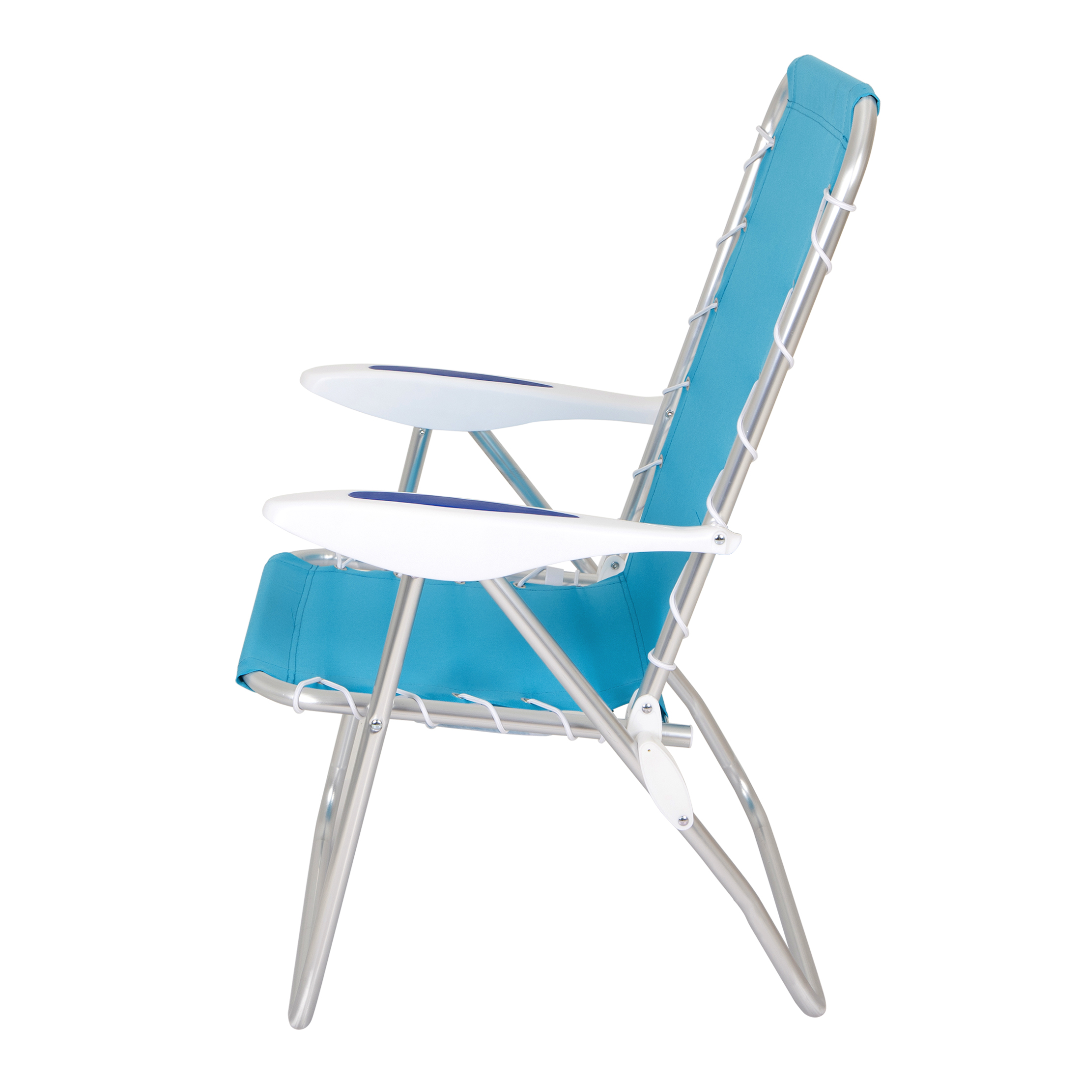 2-Pack Mainstays Reclining Bungee Beach Chair, Teal - Walmart.com
