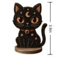 thumbnail image 3 of Halloween Table Decorations Wooden Black Cat Block Sign | Halloween Tiered Tray Decor, Rustic Farmhouse Centerpieces for Home Office, Shelf, Desk, Mantel, 3 of 6