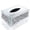 Silver, variant on Square Mirrored Tissue Box Cover,Crystal Crushed Diamond Tissue Box,Silver Luxury Tissue Holders for Either Tissues in a Bathroom or Napkins on a Table.(5.5”x5.5”x5.5”)