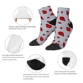 thumbnail image 5 of Fuzoiu Ladybug Print Adult Socks, Crew Moisture-wicking Socks, Unisex Cushion Crew Socks,Casual Sports Ankle Socks, 5 of 7