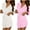 Pink, variant on Fengactive 2-Pack Women's Short Sexy Belted Robes Lightweight Sleepwear Bridesmaid Bride Party Bathrobes