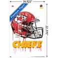 thumbnail image 3 of NFL Kansas City Chiefs - Drip Helmet 20 Wall Poster, 14.725" x 22.375", 3 of 4