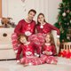thumbnail image 2 of Europa y Estados Unidos invierno nuevo algodón de imitación Navidad traje padre-hijo muñeco de nieve pijamas navideños ropa para el hogar, 2 of 4