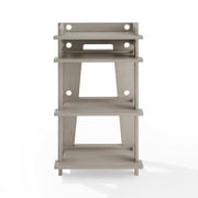 Crosley Furniture Soho MDF Wood and Birch Veneer Turntable Stand in Gray