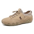 thumbnail image 5 of ZELAND Unisex Big & Tall Breathable Leather Outdoor Hiking & Casual Trainer Shoes, Wide Width, All-Season Comfort, 5 of 6