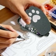 thumbnail image 3 of Organisateur de Rangement pour Outils de Bricolage en Forme de Chat avec Compartiments Plateau de Rangement Portable pour Perles Imprimé de Pâques Design Chat, 3 of 5