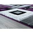 United Weavers Drachma Benson Modern Geometric Runner Rug, Plum, 2'7" x