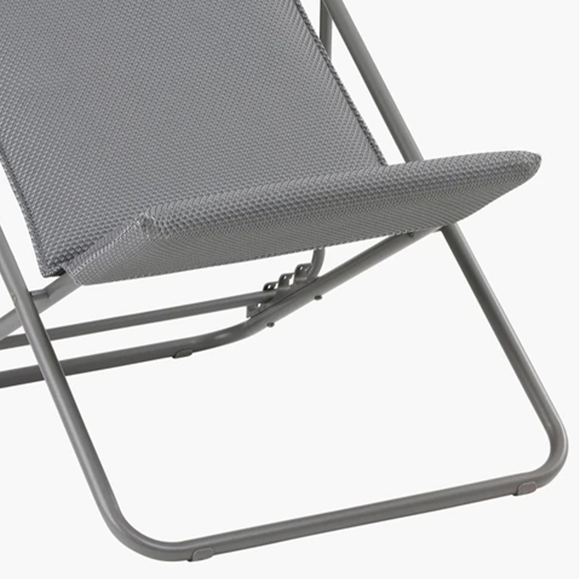 Lafuma Maxi Transat Plus Padded Ultra Compact Foldable Sling Chair Silver Walmart