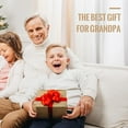 thumbnail image 2 of Best Grandpa Ever Gifts for Grandpa from Grandchildrens, Unique Grandpa Gift for Fathers Day, Sentimental Birthday Gifts Christmas Ideas from Granddaughter Grandson,PU Leather Valet Tray and Keychain, 2 of 7