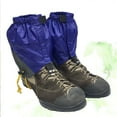 thumbnail image 6 of GOOHOCHY A Pair of Adjustable Outdoor Waterproof Ankle Walking Gaiters Lighweight Nylon Hiking Boot Gaiters (Blue), 6 of 8
