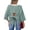 Green, variant on Womens Tops Striped Crewneck T-Shirts Bowknot Cutout Back Tie Short Sleeve Ribbed Knit Loose Oversized Boxy Tee Tops Green S