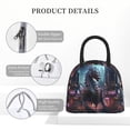 thumbnail image 4 of Fotbe Urban Mechanical Dragon Pattern Lunch Bag, Insulated Lunch Box, Small Leakproof Cooler Food Lunch Containers Reusable High Capacity Lunch Tote Bags for Work, Travel, Outdoor, 4 of 6