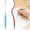 Blue, variant on 1 Pcs Beadable Pencils, Beadable Mini Mechanical Pencil, Beadable Stylus Pencils with Silicone Hand Guard for Writing Drawing Sketching DIY Crafting, Black