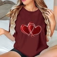 thumbnail image 4 of Camisetas de Manga Corta para Mujeres, Camiseta de Cuello Redondo Impresa de Moda, Primavera Y Verano Casual, 4 of 8