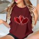 thumbnail image 4 of Camisetas de Manga Corta para Mujeres, Camiseta de Cuello Redondo Impresa de Moda, Primavera Y Verano Casual, 4 of 8