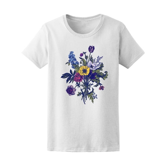 Victorian Bouquet Spring Flowers Tee Women's -Image by Shutterstock