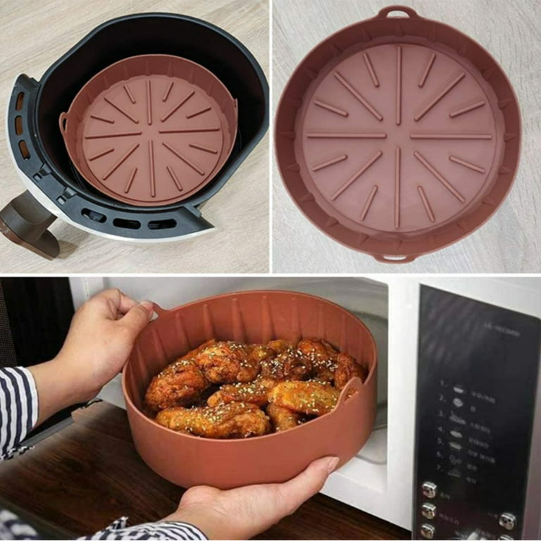 Air Fryer Silicone Pot Replacement of Parchment Paper Liners Square  Circular Air fryers Oven Accessories 