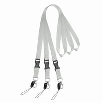 Uxcell 3 Pack Gray Lanyards for Keys, Breakaway Lanyard for Men and ID Badges Holder