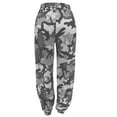 thumbnail image 4 of qolati Women's Cargo Pants Y2k Camouflage Printed Elastic Waistband Jogging Sweatpants Casual Loose High Waist Tapered Hip Hop Trousers, 4 of 6