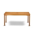 thumbnail image 3 of Pemberly Row Rectangular Wood Patio Dining Table in Natural Oil, 3 of 4