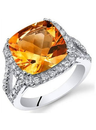 Cushion Cut Engagement Rings in Engagement Rings | Orange