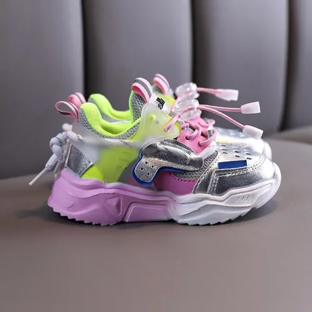 

GEDER-S1 Girls Casual Gradient Sole Basketball Shoes Breathable Non-slip Drawstrings Running Shoes For Outdoor Sports