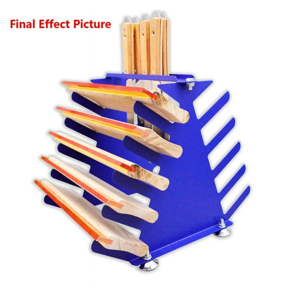 TECHTONGDA Screen Printing Squeegee/Spatulas Holder Desktop Shelving Tool Rack 5 Layers