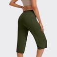 thumbnail image 5 of Workout Capri Leggings Pockets Tight Elastic Comfortable Fitness Pants Jogger Yoga Pants Outdoor Sports Casual Pants, 5 of 6