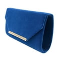 thumbnail image 4 of Elegant Solid Color Velvet Clutch Evening Bag Handbag, 4 of 4