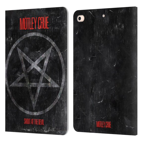 Head Case Designs Officially Licensed Motley Crue Albums SATD Star Leather Book Wallet Case Cover Compatible with Apple iPad mini (2019)